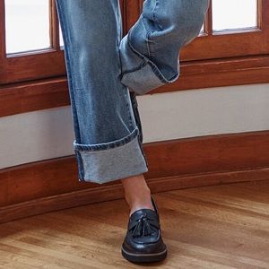 Splendid Black Tassel Loafers for Women